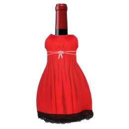 Lady diVinto Czerwony ubranko na butelkę wino DiVinto